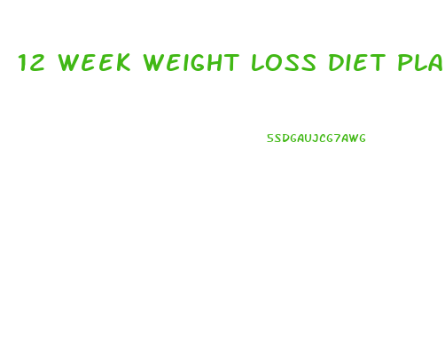 12 week weight loss diet plan pdf