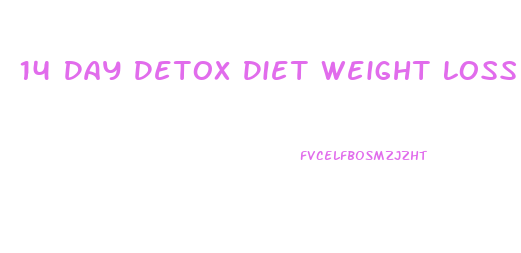 14 Day Detox Diet Weight Loss