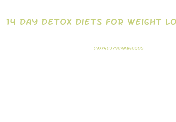 14 Day Detox Diets For Weight Loss