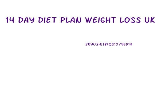 14 Day Diet Plan Weight Loss Uk