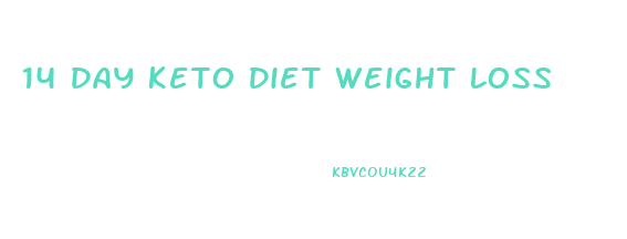 14 Day Keto Diet Weight Loss
