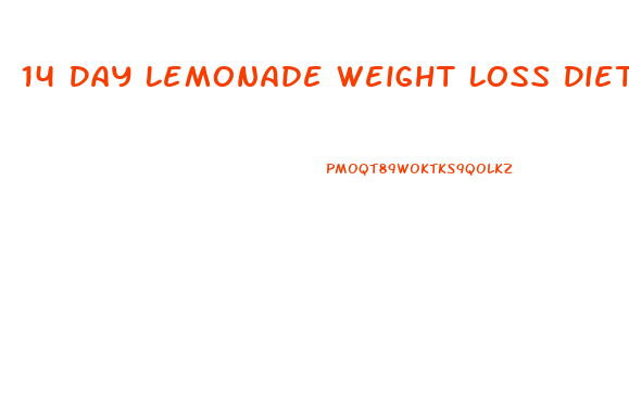 14 Day Lemonade Weight Loss Diet