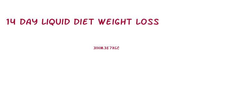 14 Day Liquid Diet Weight Loss