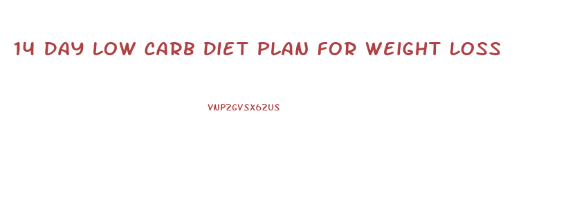 14 Day Low Carb Diet Plan For Weight Loss