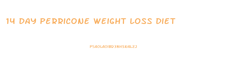 14 Day Perricone Weight Loss Diet