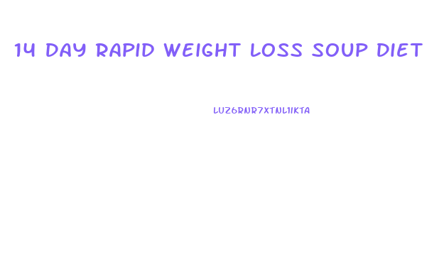 14 Day Rapid Weight Loss Soup Diet