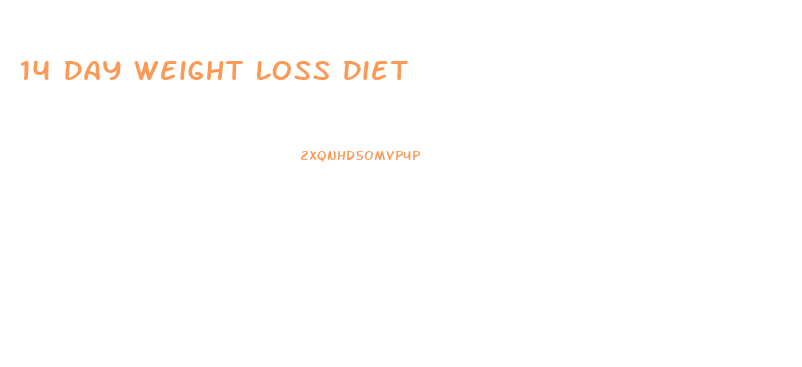 14 Day Weight Loss Diet