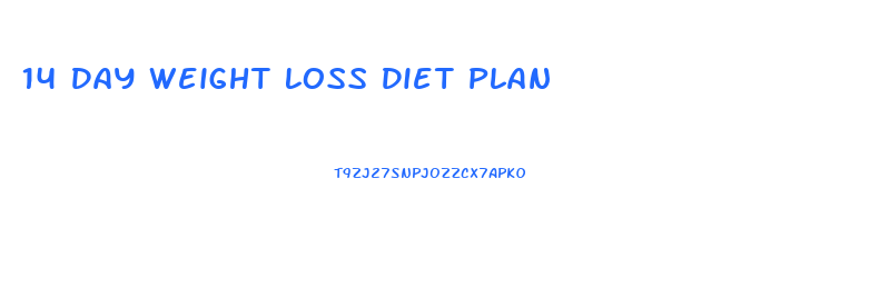 14 Day Weight Loss Diet Plan