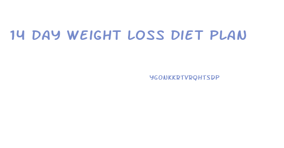 14 Day Weight Loss Diet Plan