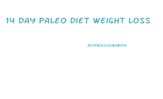 14 day paleo diet weight loss