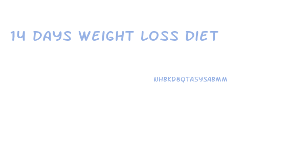 14 days weight loss diet