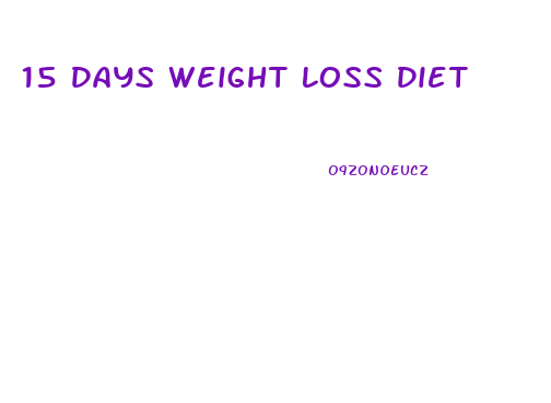 15 Days Weight Loss Diet