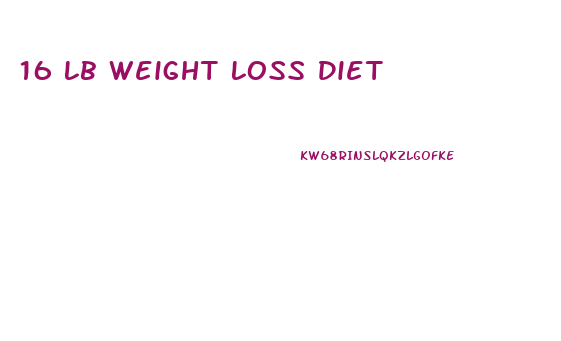 16 Lb Weight Loss Diet