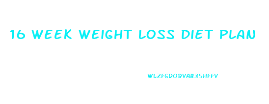 16 Week Weight Loss Diet Plan