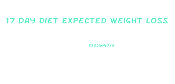 17 Day Diet Expected Weight Loss