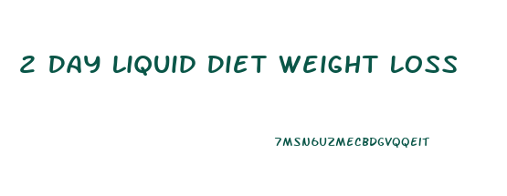 2 Day Liquid Diet Weight Loss
