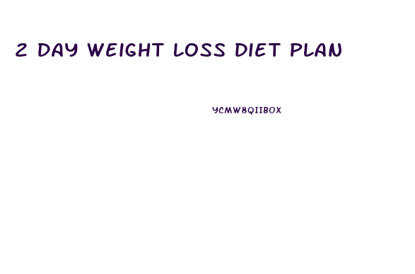 2 Day Weight Loss Diet Plan
