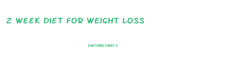 2 Week Diet For Weight Loss