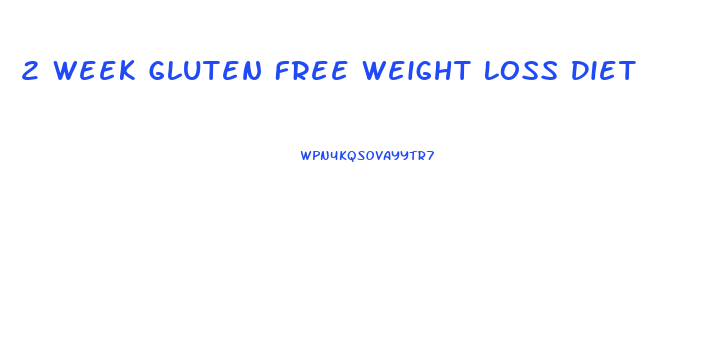 2 Week Gluten Free Weight Loss Diet