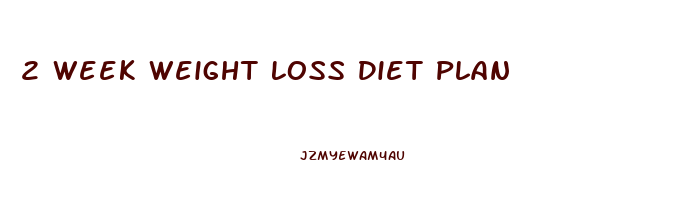 2 Week Weight Loss Diet Plan