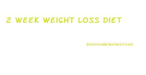 2 Week Weight Loss Diet
