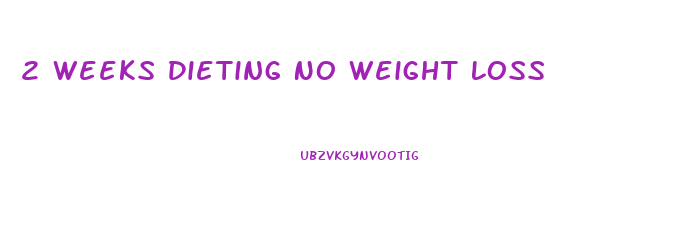 2 Weeks Dieting No Weight Loss