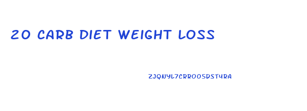 20 Carb Diet Weight Loss