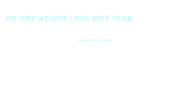 20 Day Weight Loss Diet Plan