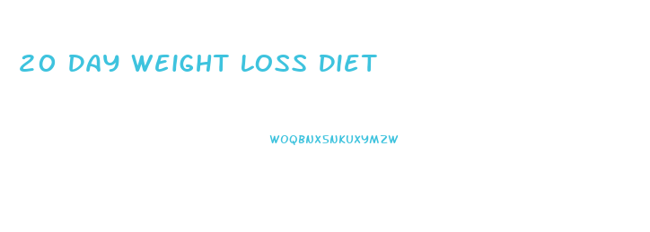 20 Day Weight Loss Diet