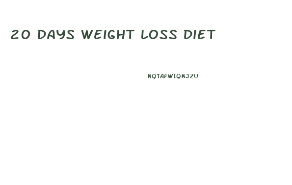 20 Days Weight Loss Diet