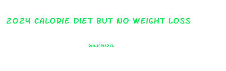 2024 Calorie Diet But No Weight Loss