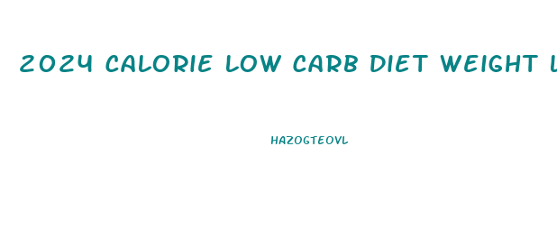 2024 Calorie Low Carb Diet Weight Loss