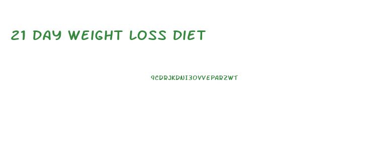 21 Day Weight Loss Diet