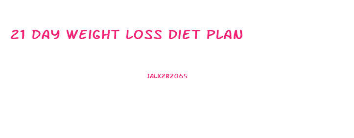 21 Day Weight Loss Diet Plan