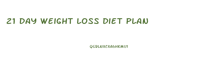 21 Day Weight Loss Diet Plan