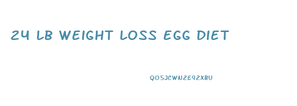 24 lb weight loss egg diet