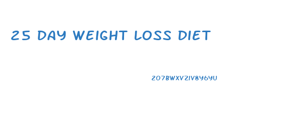 25 Day Weight Loss Diet