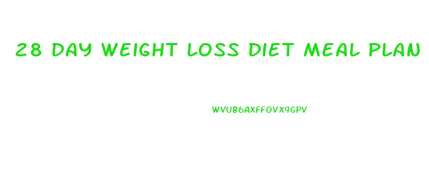 28 Day Weight Loss Diet Meal Plan