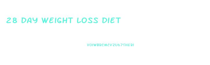 28 day weight loss diet