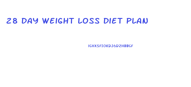 28 day weight loss diet plan