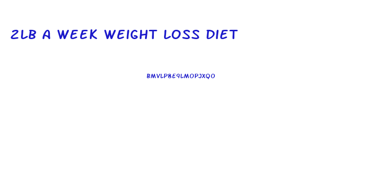 2lb A Week Weight Loss Diet