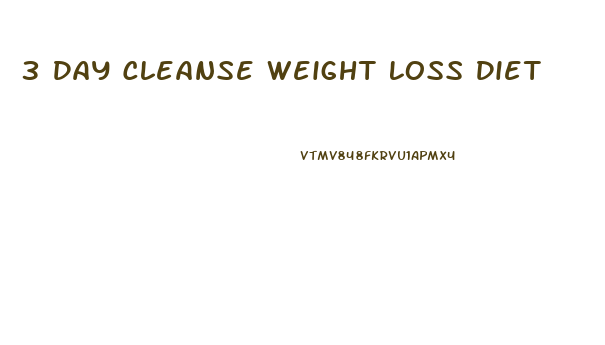 3 Day Cleanse Weight Loss Diet