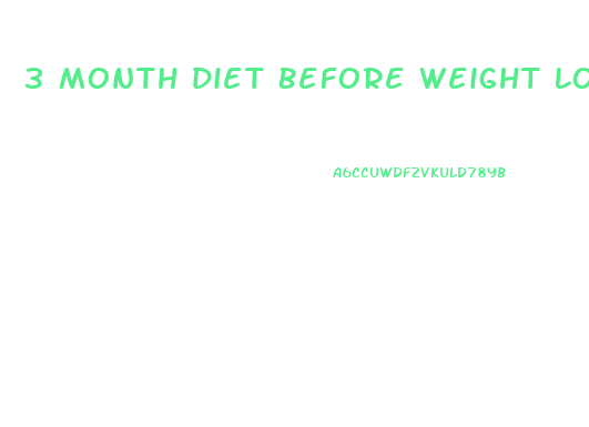 3 Month Diet Before Weight Loss Surgery