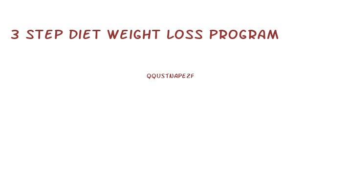 3 Step Diet Weight Loss Program