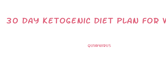 30 Day Ketogenic Diet Plan For Weight Loss