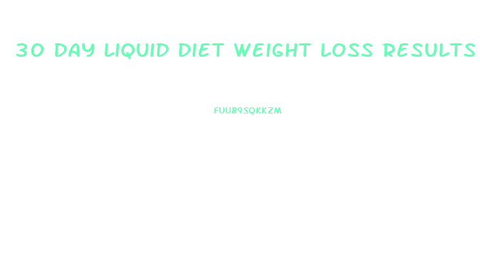 30 Day Liquid Diet Weight Loss Results Reddit