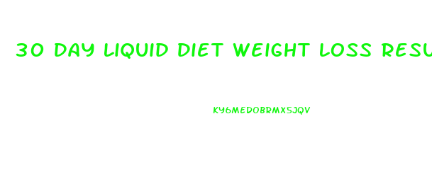 30 Day Liquid Diet Weight Loss Results Reddit
