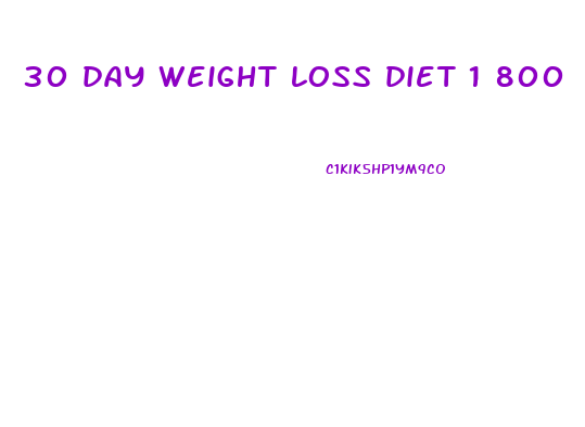 30 day weight loss diet 1 800