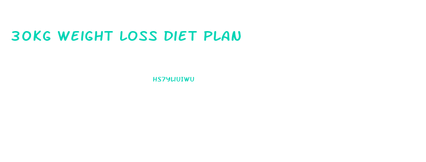 30kg Weight Loss Diet Plan