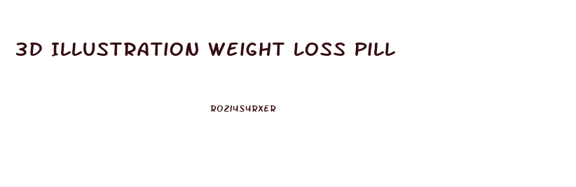 3d Illustration Weight Loss Pill